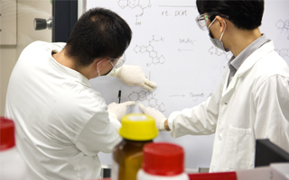 Actual photo of the CATO process research laboratory