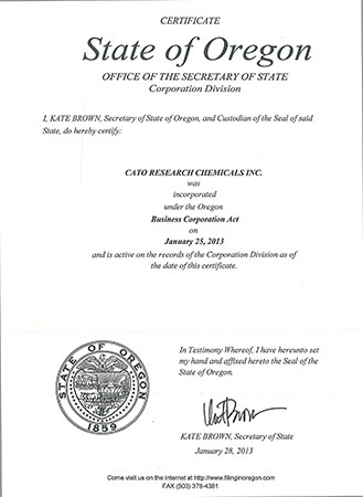 International ANAB Certification Certificate Picture 2